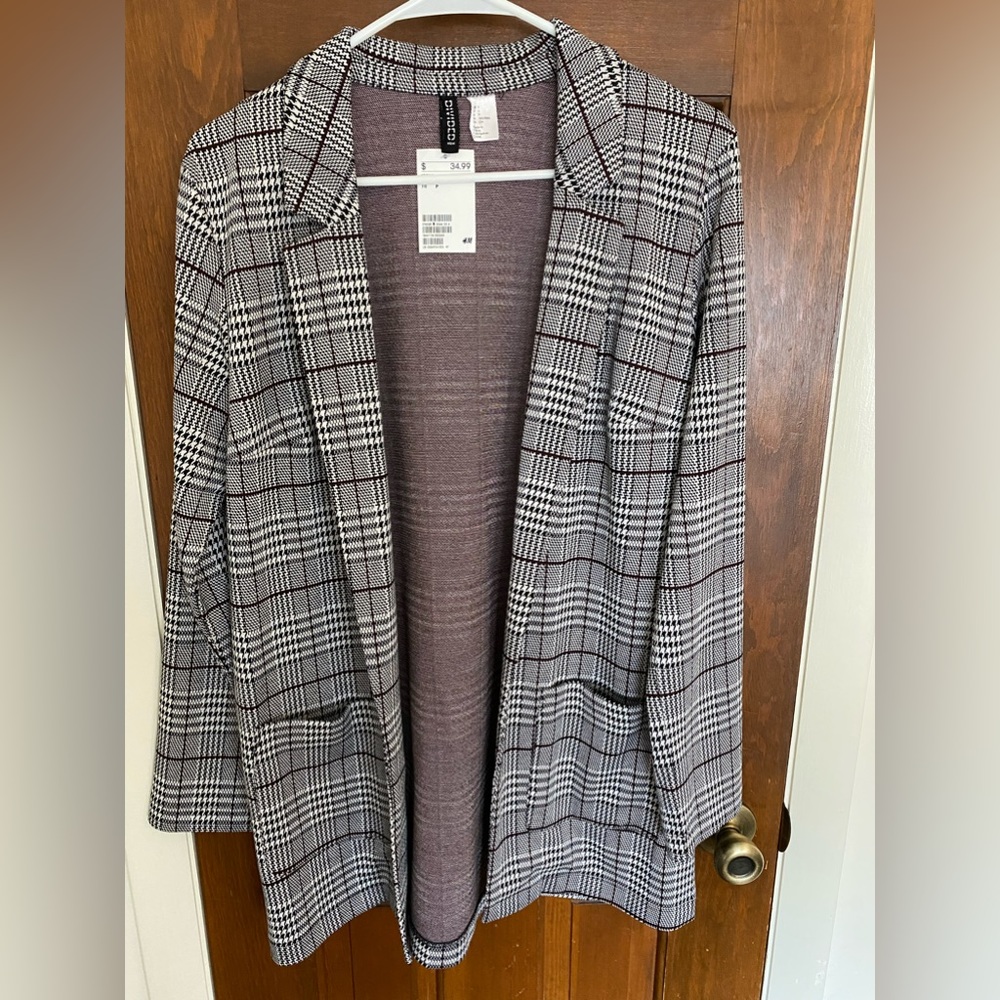 H & M Houndstooth Blazer